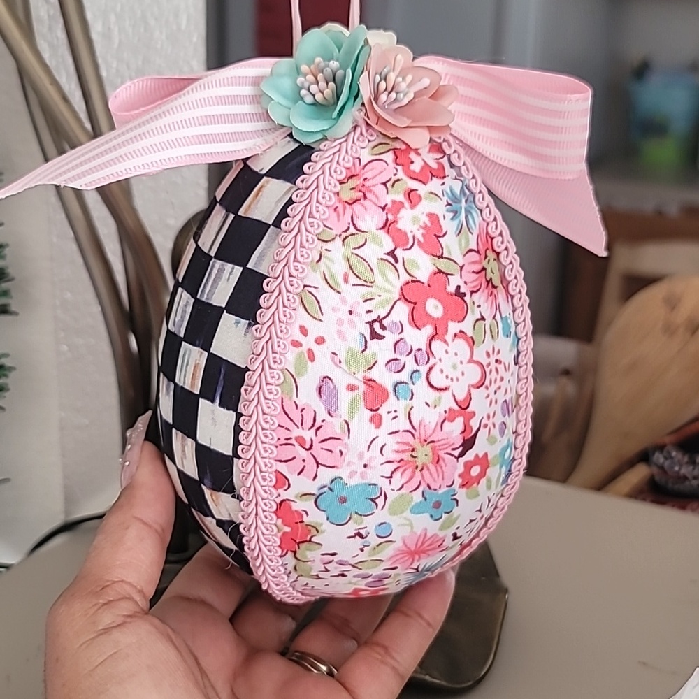 MacKenzie Childs Egg Ornament 3 Piece Set Nwt